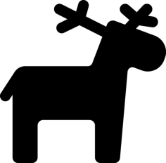 Christmas Reindeer Sketch Drawing Svg, Free Vectors File